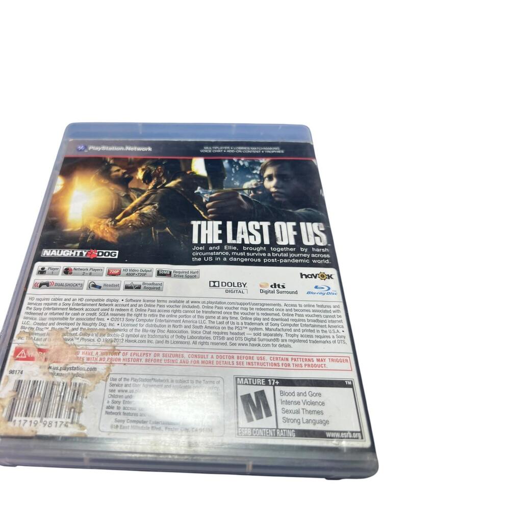 The Last of Us (Sony PlayStation 3, 2013) Complete with Case & Disc - Tested - Picture 3 of 6